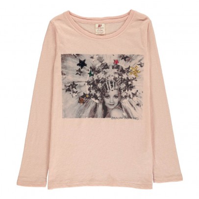 American Outfitters Star T-Shirt Pale pink `2 years,4 years,6