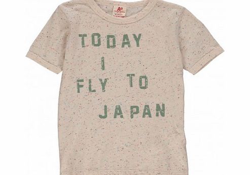 American Outfitters Today I Fly To Japan T-shirt Heather white `2