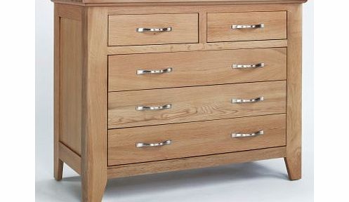 Sherwood Oak 2 Over 3 Drawer Chest