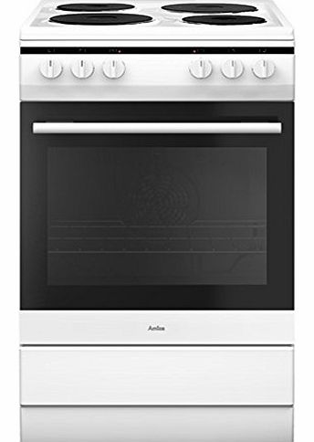 Amica 508EE1W 50cm Free-Standing Cooker with Electric Hob - White