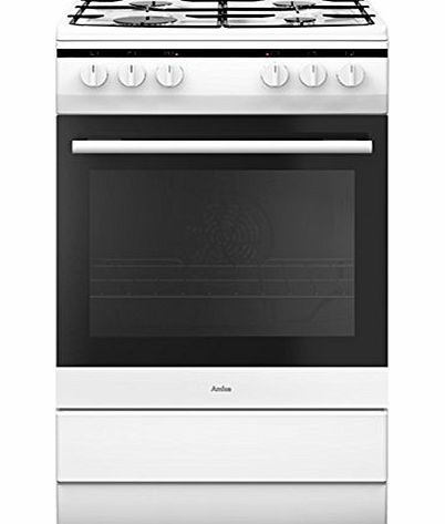 Amica 508GG5W 50cm Free-Standing Gas Cooker with Gas Hob - White
