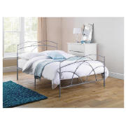 Double Bed, Dark Pewter & Airsprung
