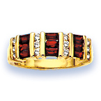 18 Carat Gold Diamond and Ruby Ring (994)