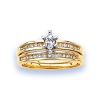 Ampalian Jewellery 18 carat Gold Diamond Bridal Ring Set
