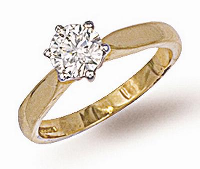 Ampalian Jewellery 18 Carat Gold Diamond Engagement Ring (R12)