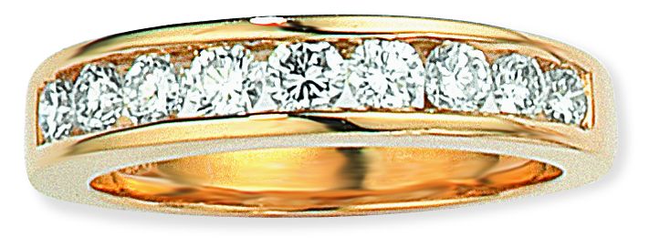 Ampalian Jewellery 18 carat Gold Diamond Eternity Ring (608)