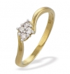 Ampalian Jewellery 9 carat Gold Diamond Engagement Ring