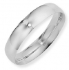 Ampalian Jewellery 9 ct. White Gold 5mm Court shaped Wedding Ring