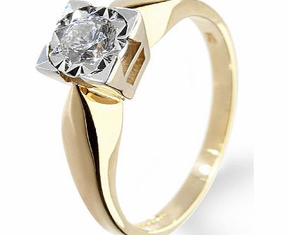 Diamond Solitaire Engagement Ring (D10)