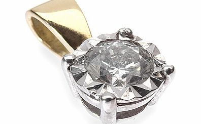 Diamond Solitaire Pendant (D50)