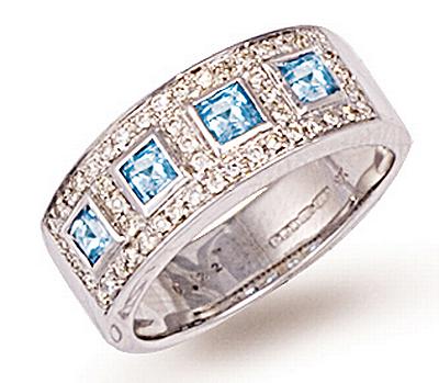 Ampalian Jewellery Diamond Topaz Ring (443)