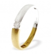 Ampalian Jewellery Duo White & Yellow Gold Diamond Solitaire