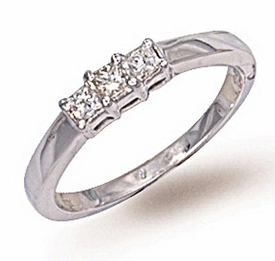 Ampalian Jewellery Platinum Diamond Ring (356)