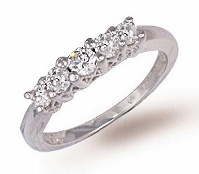 Ampalian Jewellery Platinum Diamond Ring (357)