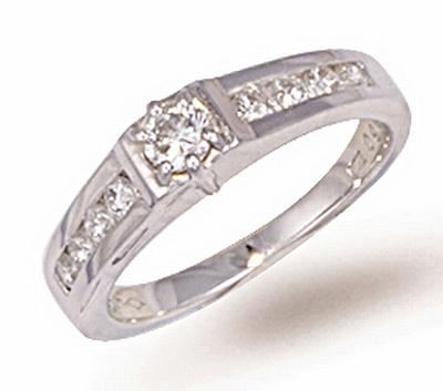 Ampalian Jewellery Platinum Engagement Ring (351)