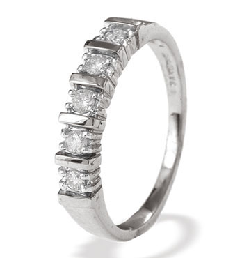 Ampalian Jewellery White Gold Diamond Eternity Ring (776)