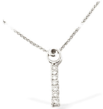 White Gold Diamond Necklace (046)
