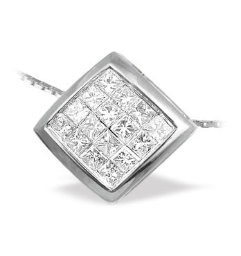White Gold Diamond Pendant (112)