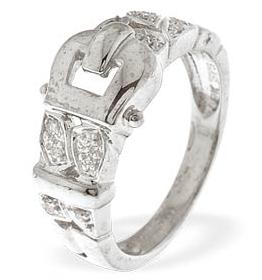 White Gold Diamond Ring (472)