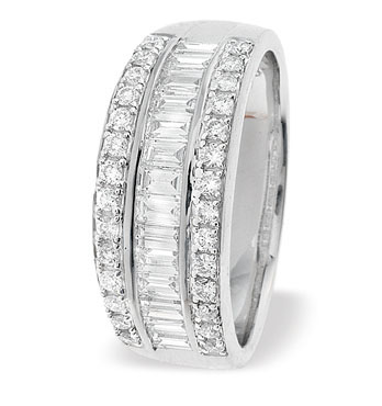 White Gold Diamond Ring (524)