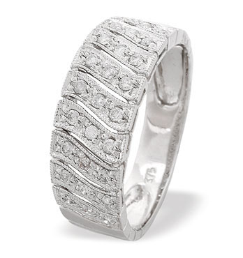 White Gold Diamond Ring (539)