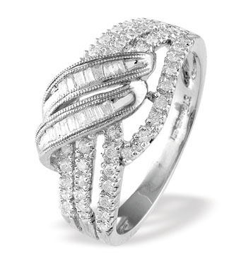 White Gold Diamond Ring (551)
