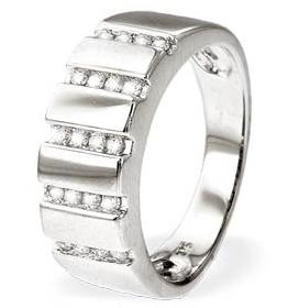 White Gold Diamond Ring (607)