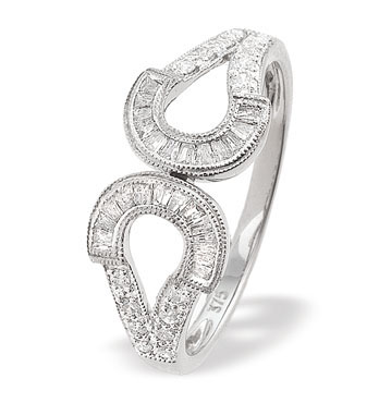 White Gold Diamond Ring (750)