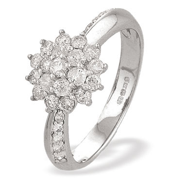 White Gold Diamond Ring (862)