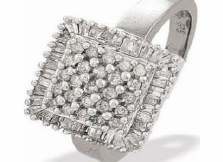 White Gold Diamond Ring (992)