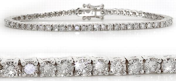 White Gold Diamond Tennis Bracelet (359)