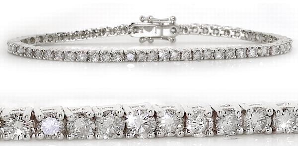 White Gold Diamond Tennis Bracelet (363)