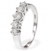 Ampalian Jewellery White Gold Eternity Ring Five Diamonds
