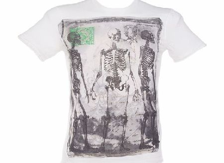 Mens Death Message Off White T-Shirt from