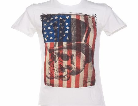 Amplified Dark Souls Mens Patriot Off White T-Shirt from