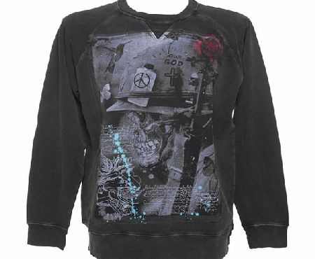 Amplified Dark Souls Mens Soldier Charcoal Sweater from