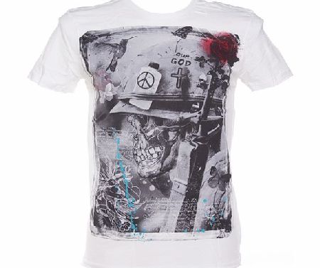 Amplified Dark Souls Mens Soldier Off White T-Shirt from