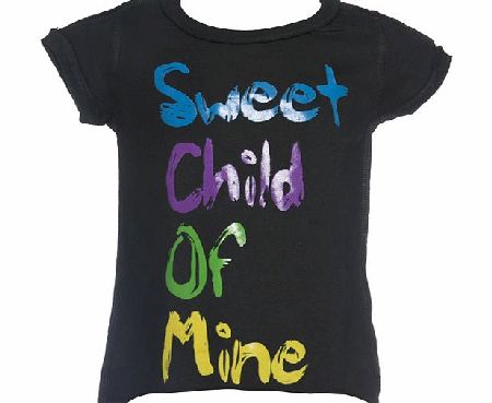 Kids Sweet Child Of Mine Painted Lyric T-Shirt