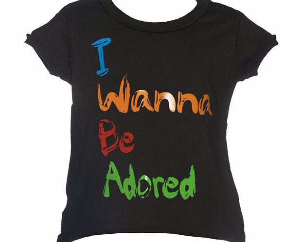 Amplified Kids Kids Wanna Be Adored Painted Lyric T-Shirt from
