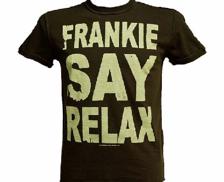 Charcoal Men` Frankie Say Relax T-Shirt from Amplified Vintage