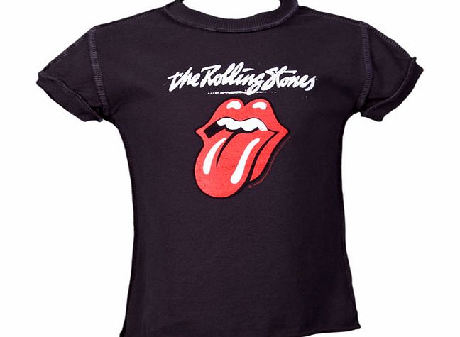 Amplified Vintage Kids Charcoal Rolling Stones Licks T-Shirt from