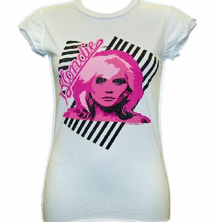 Amplified Vintage Ladies 80` Blondie White T-Shirt from Amplified Vintage