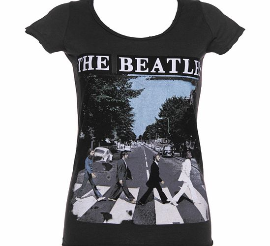 Ladies Charcoal Beatles Abbey Road T-Shirt from
