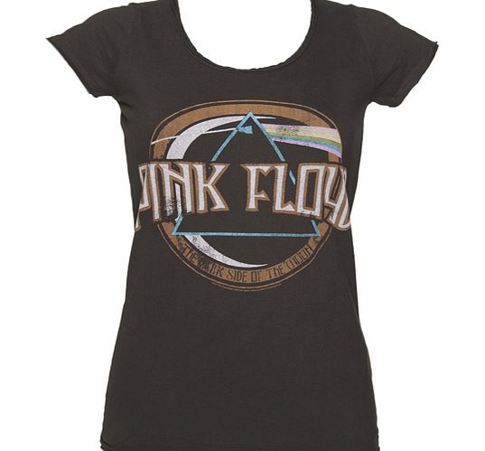 Amplified Vintage Ladies Charcoal Pink Floyd On The Run T-Shirt