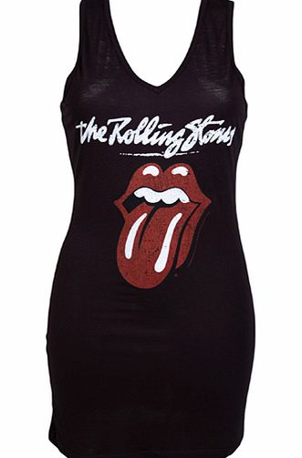 Amplified Vintage Ladies Rolling Stones Licks Racer Back Dress