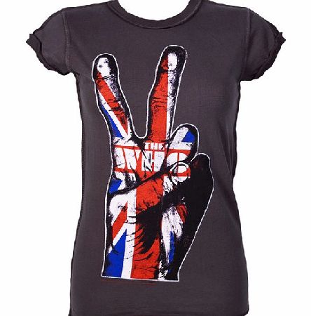Ladies The Who Peace Sign UK Flag T-Shirt from