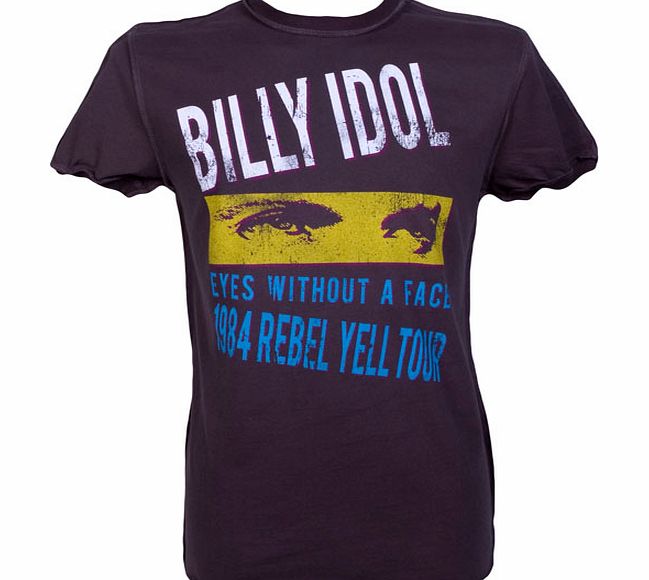 Men` Billy Idol Rebel Yell Tour T-Shirt from Amplified Vintage