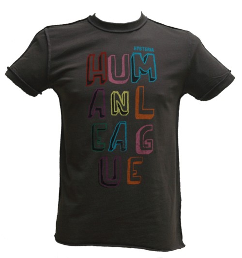 Amplified Vintage Men` Human League Logo T-Shirt from Amplified Vintage