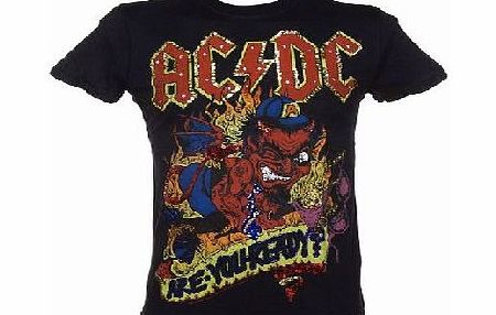 Amplified Vintage Mens AC/DC Are You Ready Black T-Shirt from