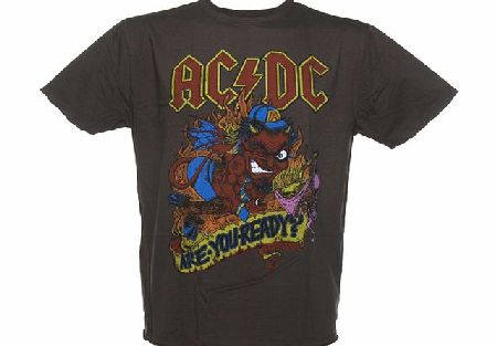 Amplified Vintage Mens AC/DC Are You Ready Charcoal T-Shirt